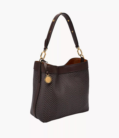 Jessie Woven Bucket Shoulder Bag